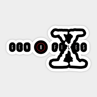 Gen X Files Sticker